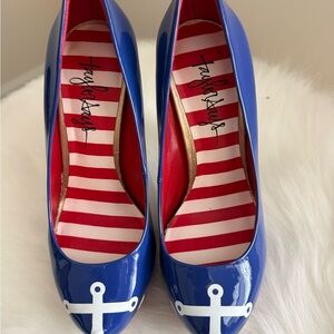 TaylorSays Blue Nautical Heels for Women